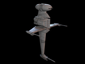 B Wing Star Wars 3D Model