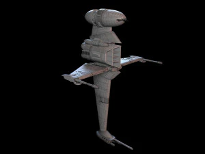 B Wing Star Wars 3D Model
