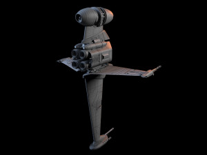B Wing Star Wars 3D Model