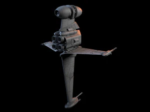 B Wing Star Wars 3D Model