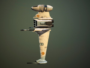 B Wing Star Wars 3Dモデル