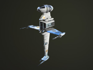 B Wing Star Wars 3D Model