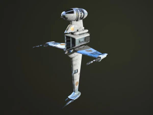 B Wing Star Wars 3D Model