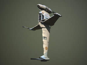 B Wing Star Wars 3D Model