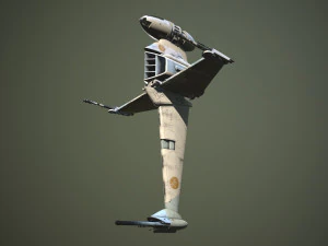 B Wing Star Wars 3D Model