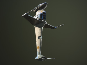 B Wing Star Wars 3D Model