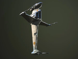 B Wing Star Wars 3D Model