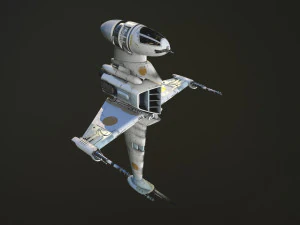 B Wing Star Wars 3D Model