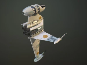 B Wing Star Wars 3D Model