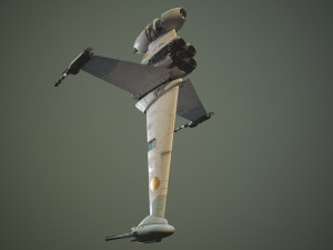 B Wing Star Wars 3D Model