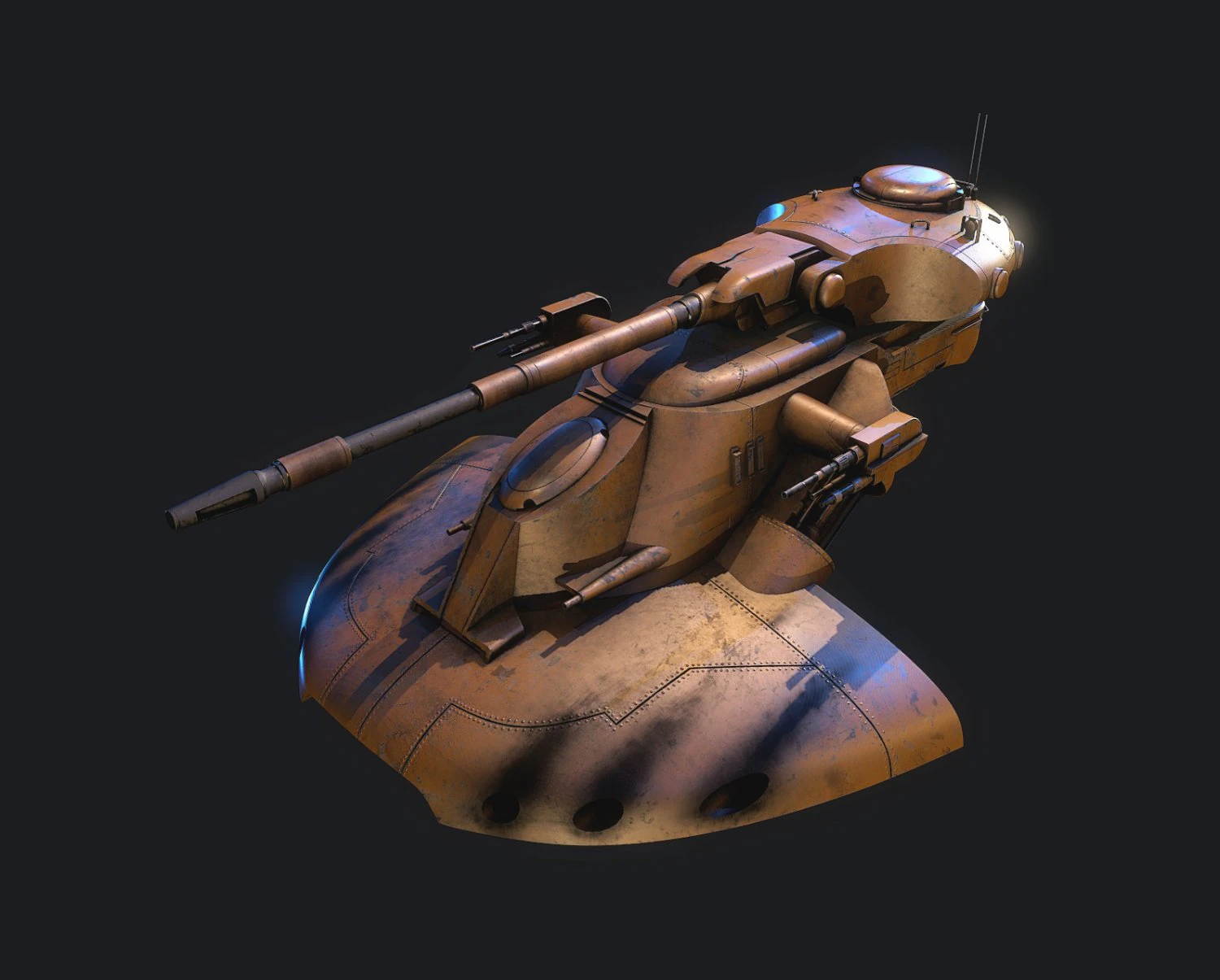 Batalha AAT Guerra nas Estrelas Modelo 3D .c4d .max .obj .3ds .fbx .stl .blend 