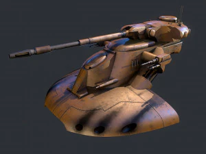 Batalha AAT Guerra nas Estrelas Modelo 3D