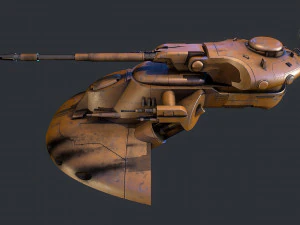 Batalha AAT Guerra nas Estrelas Modelo 3D