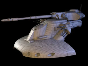 Batalha AAT Guerra nas Estrelas Modelo 3D