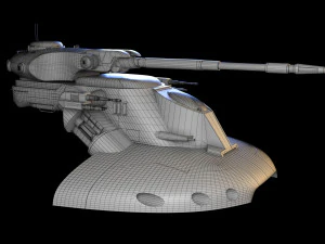 Batalha AAT Guerra nas Estrelas Modelo 3D