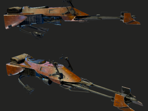 74-Z Speeder bike Star Wars 3D-Modell