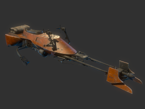 74-Z Speeder bike Star Wars 3D-Modell
