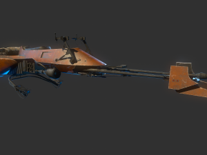 74-Z Speeder bike Star Wars 3D-Modell