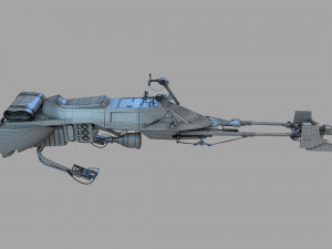 74-Z Speeder bike Star Wars 3D-Modell