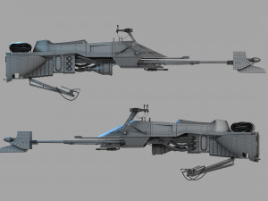 74-Z Speeder bike Star Wars 3D-Modell
