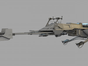 74-Z Speeder bike Star Wars 3D-Modell