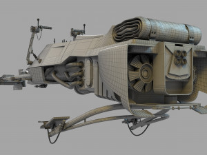 74-Z Speeder bike Star Wars 3D-Modell