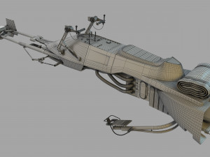 74-Z Speeder bike Star Wars 3D-Modell