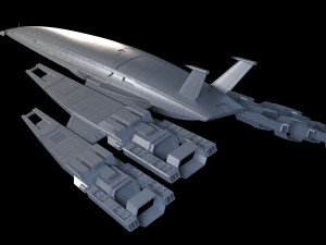 Normandy SR-2 Mass Effect 3D Model