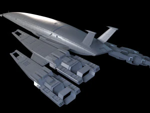 Normandy SR-2 Mass Effect 3D Model