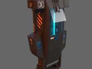 Hypersleep Chamber 3D Model