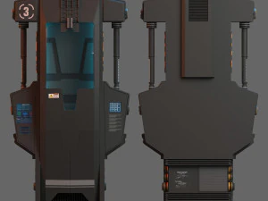 Hypersleep Chamber 3D Model