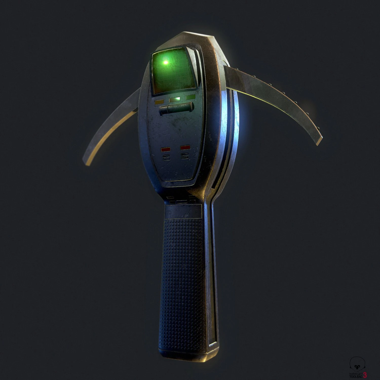 PKE Meter Ghostbusters 3D Model .c4d .max .obj .3ds .fbx .stl .blend 