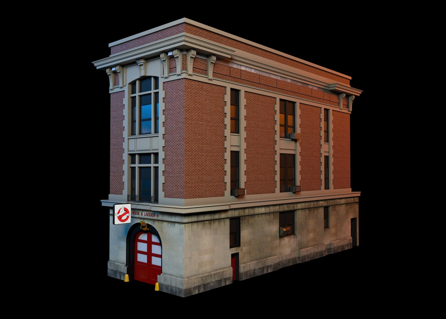 Ghostbusters home 3D Model .c4d .max .obj .3ds .fbx .stl .blend