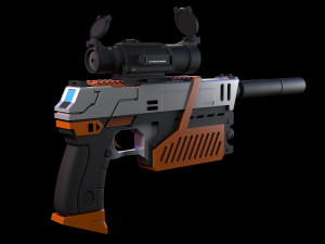 The Lawgiver Judge Dredd Model 3D