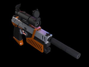 The Lawgiver Judge Dredd Model 3D