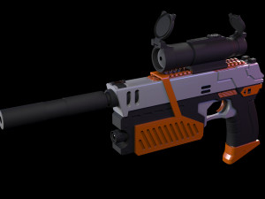 The Lawgiver Judge Dredd Model 3D