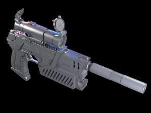 The Lawgiver Judge Dredd Model 3D