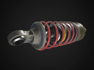 Shock Absorber 3D मॉडल