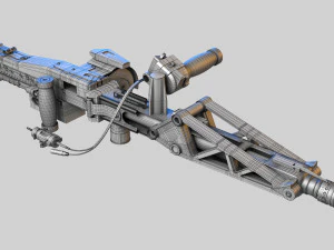 M56 Smartgun Aliens 3D Model