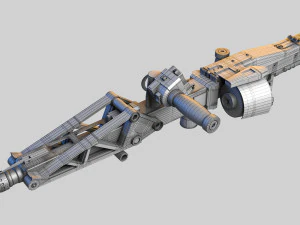 M56 Smartgun Aliens 3D Model