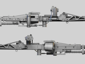 M56 Smartgun Aliens 3D Model