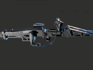 M56 Smartgun Aliens 3D Model