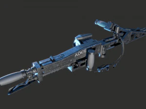 M56 Smartgun Aliens 3D Model
