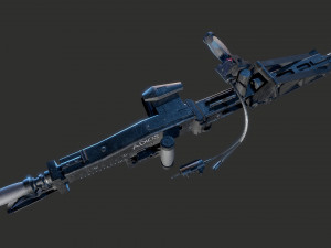 M56 Smartgun Aliens 3D 模型