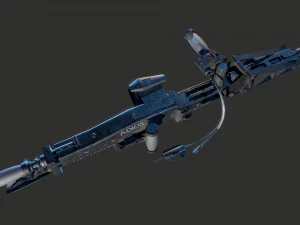 M56 Smartgun Aliens 3D Model
