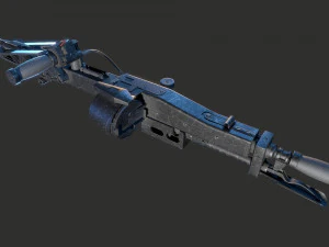 M56 Smartgun Aliens 3D Model