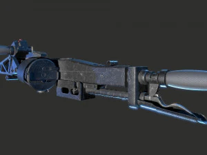 M56 Smartgun Aliens 3D Model