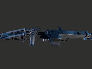 M56 Smartgun Aliens 3D 模型