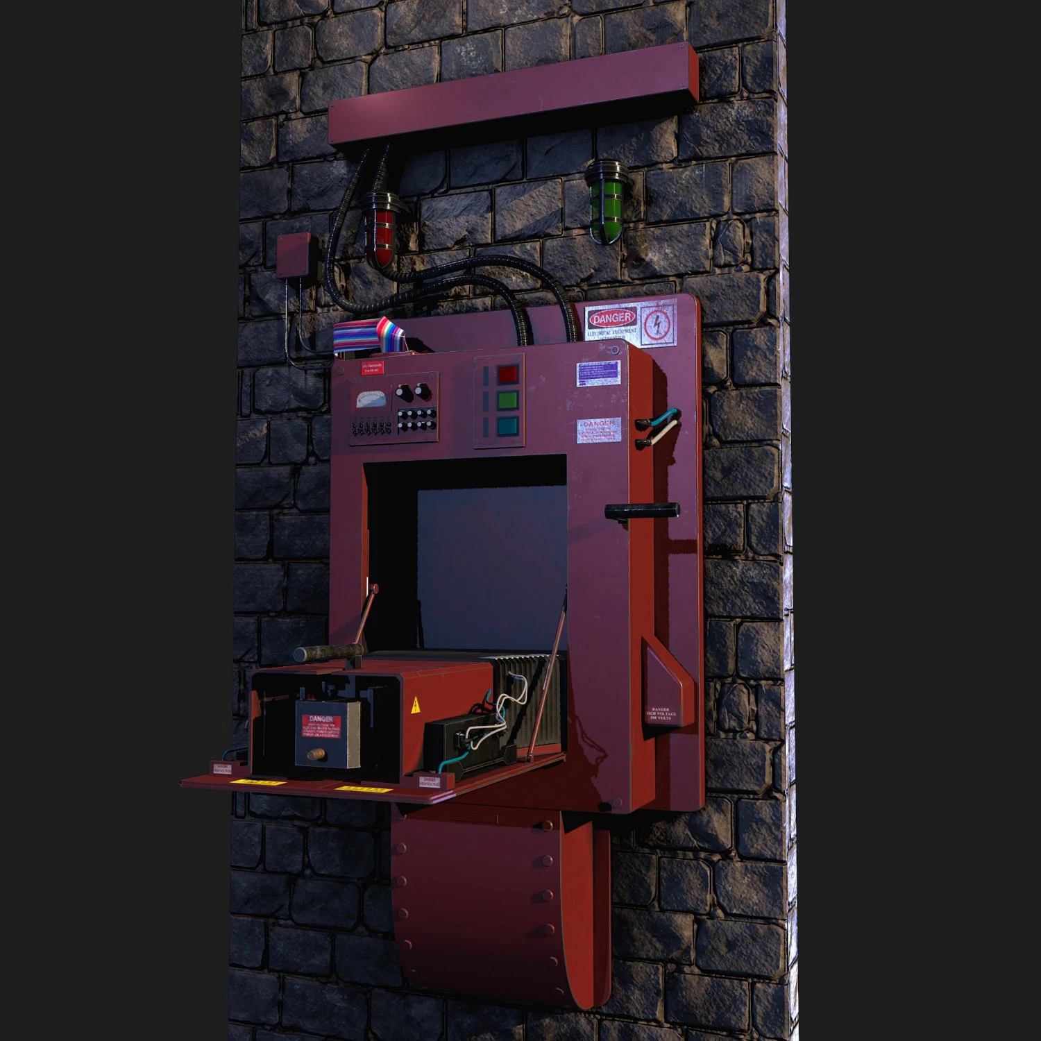 Containment Unit Ghostbusters 3D Model .c4d .max .obj .3ds .fbx .stl .blend 
