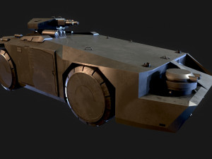 M 577 APC Aliens 3D मॉडल